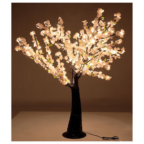 Cerejeira decoração luminosa 1680 lâmpadas LED branco quente, altura 280 cm, alimentação de corrente, PARA EXTERIOR 1