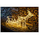 Lighted Reindeer with sleigh warm white 264 LEDs h 52 cm electric OUTDOOR s1