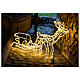 Lighted Reindeer with sleigh warm white 264 LEDs h 52 cm electric OUTDOOR s3