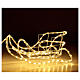 Lighted Reindeer with sleigh warm white 264 LEDs h 52 cm electric OUTDOOR s6