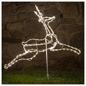 Illuminated reindeer 3d tapelight warm white 90x100x30 cm OUTDOOR