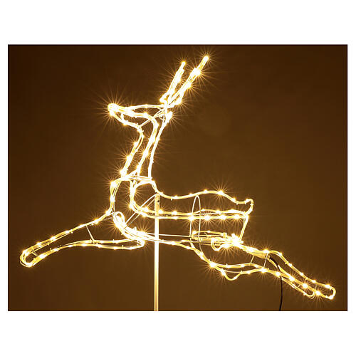 Illuminated reindeer 3d tapelight warm white 90x100x30 cm OUTDOOR 3