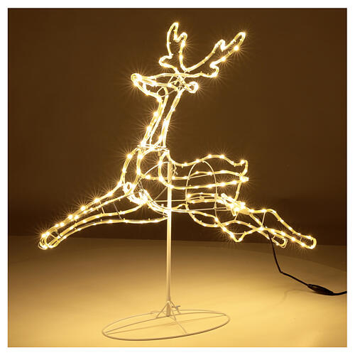 Illuminated reindeer 3d tapelight warm white 90x100x30 cm OUTDOOR 5
