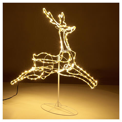 Illuminated reindeer 3d tapelight warm white 90x100x30 cm OUTDOOR 6