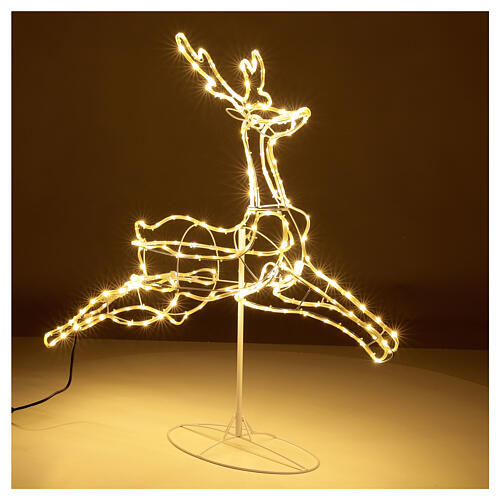 Reno luminoso 3d tapelight blanco cálido 90x100x30 cm EXTERIOR 7