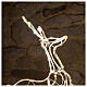 Renna luminosa 3d tapelight bianco caldo 90x100x30 cm ESTERNO s3