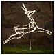 Renifer świecący 3d wąż świetlny, ciepła biel, 90x100x30 cm, NA ZEWNĄTRZ s1