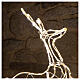 Renifer świecący 3d wąż świetlny, ciepła biel, 90x100x30 cm, NA ZEWNĄTRZ s2