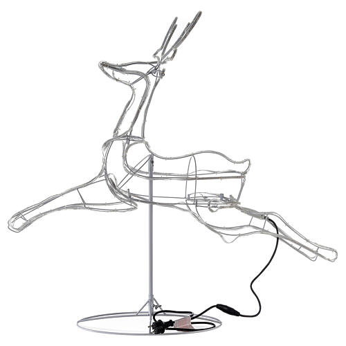 Illuminated reindeer 3d tapelight warm white 90x100x30 cm OUTDOOR 8