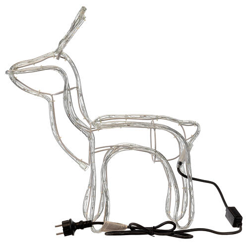 Illuminated reindeer warm white 120 LEDs h 55 cm electric powered OUTDOORS 7