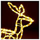 Illuminated reindeer warm white 120 LEDs h 55 cm electric powered OUTDOORS s2