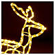 Illuminated reindeer warm white 120 LEDs h 55 cm electric powered OUTDOORS s3