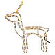 Illuminated reindeer warm white 120 LEDs h 55 cm electric powered OUTDOORS s6