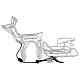 LED reindeer with sleigh 264 cold white lights h 52 cm electric powered OUTDOOR s8
