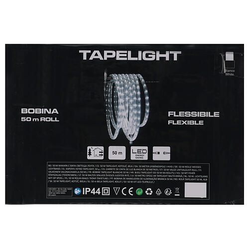 Mangueira luminosa tapelight PROFISSIONAL 3000 lâmpadas LED branco frio 50 metros, 5 acessórios, PARA EXTERIOR 4