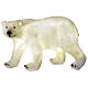 Oso polar led blanco luz Navidad 35x55x30 cm s5