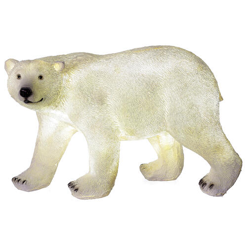 Niedźwiedź polarny światełka led białe Boże Narodzenie 35x55x30 cm 6