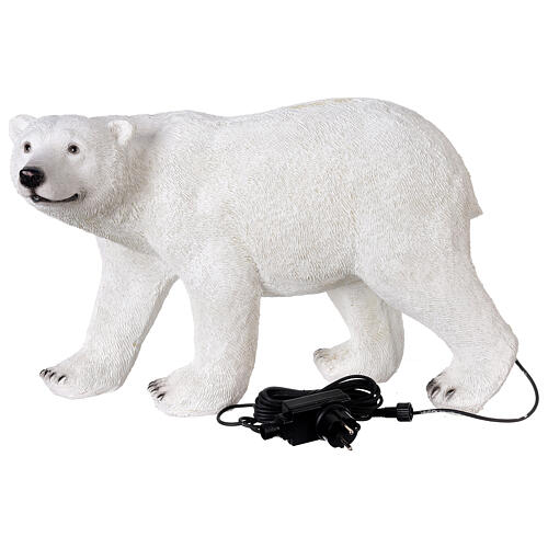 Urso polar decoração luminosa de Natal LED branco, 35x57x31 cm 6