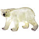 Urso polar decoração luminosa de Natal LED branco, 35x57x31 cm s5