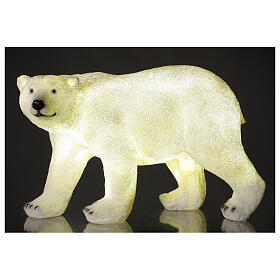 LED polar bear Christmas white lights 35x55x30 cm