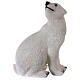 Orso polare seduto addobbo Natale LED bianco esterni 50x40x30 cm s5
