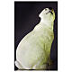 Orso polare seduto addobbo Natale LED bianco esterni 50x40x30 cm s4
