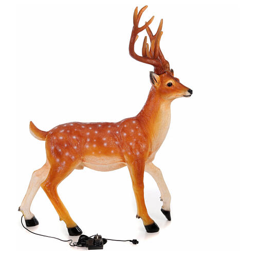 LED deer Christmas decoration outdoor golden 105x85x65 cm 6