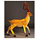 Cervo luce Natale esterni LED dorato 105x85x65 cm s1