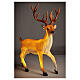 Cervo luce Natale esterni LED dorato 105x85x65 cm s5