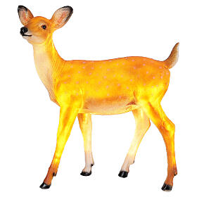 LED fawn standing Christmas decoration for outdoors 70x60x30 cm