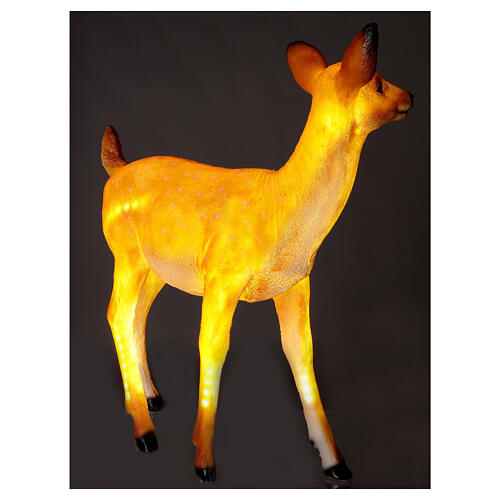 LED fawn standing Christmas decoration for outdoors 70x60x30 cm 5