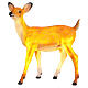 LED fawn standing Christmas decoration for outdoors 70x60x30 cm s2