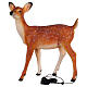 LED fawn standing Christmas decoration for outdoors 70x60x30 cm s6
