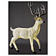 Lighted Deer Christmas decoration white for outdoors 105x85x65 cm s1