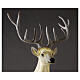 Lighted Deer Christmas decoration white for outdoors 105x85x65 cm s3