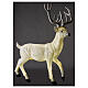 Lighted Deer Christmas decoration white for outdoors 105x85x65 cm s1