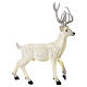 Lighted Deer Christmas decoration white for outdoors 105x85x65 cm s3