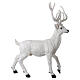 Lighted Deer Christmas decoration white for outdoors 105x85x65 cm s5