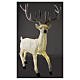 Lighted Deer Christmas decoration white for outdoors 105x85x65 cm s5