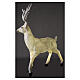 Lighted Deer Christmas decoration white for outdoors 105x85x65 cm s7