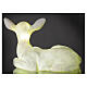 Luz navideña cervato sentado LED blanco 35x50x25 cm s7