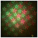 STOCK Laser light projector red and green hearts indoor s5