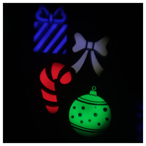 STOCK Proyector LED Navidad para exterior multicolor símbolos navideños 5