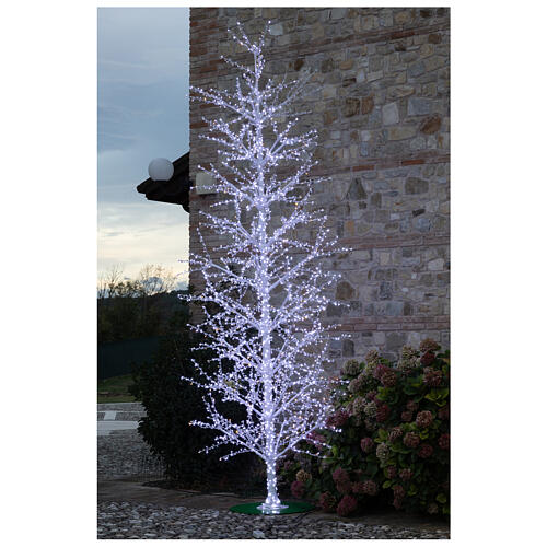 Árvore decoração luminosa LED branco frio, altura 460 cm, 2864 lâmpadas, PARA EXTERIOR 1
