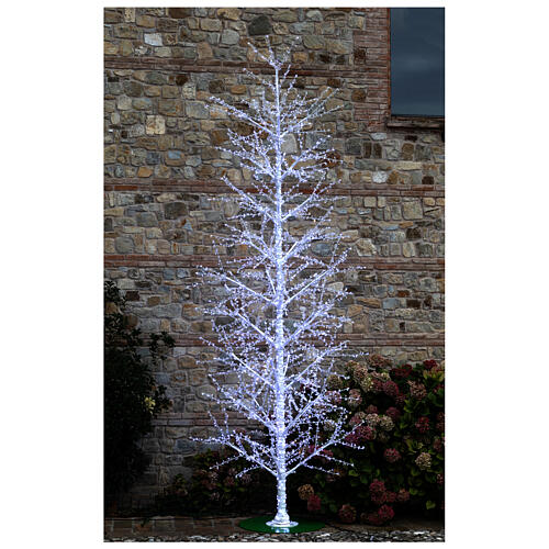 Árvore decoração luminosa LED branco frio, altura 460 cm, 2864 lâmpadas, PARA EXTERIOR 3