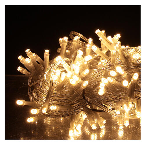 Pisca-pisca de Natal 180 lâmpadas LED branco quente jogos de luz com temporizador, INTERIOR/EXTERIOR 2