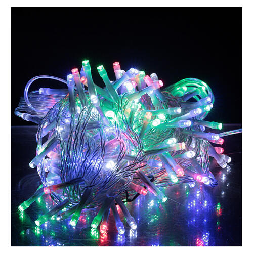 Guirlande Noël 180 LED multicolores 9 m jeux lumières intérieur extérieur 1
