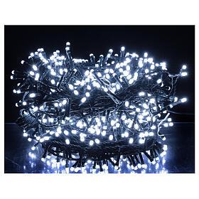 Christmas lights 750 LEDs cool white 37.5 m light options indoor outdoor