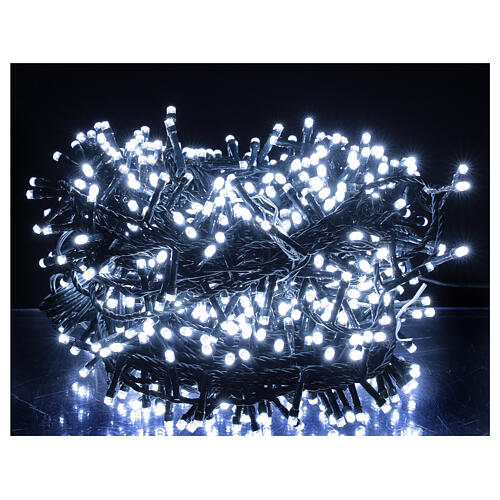 Christmas lights 750 LEDs cool white 37.5 m light options indoor outdoor 1
