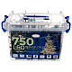 Luzes de Natal pisca-pisca 750 lâmpadas LED branco quente 37,5 metros com jogos de luz, interior/exterior s3